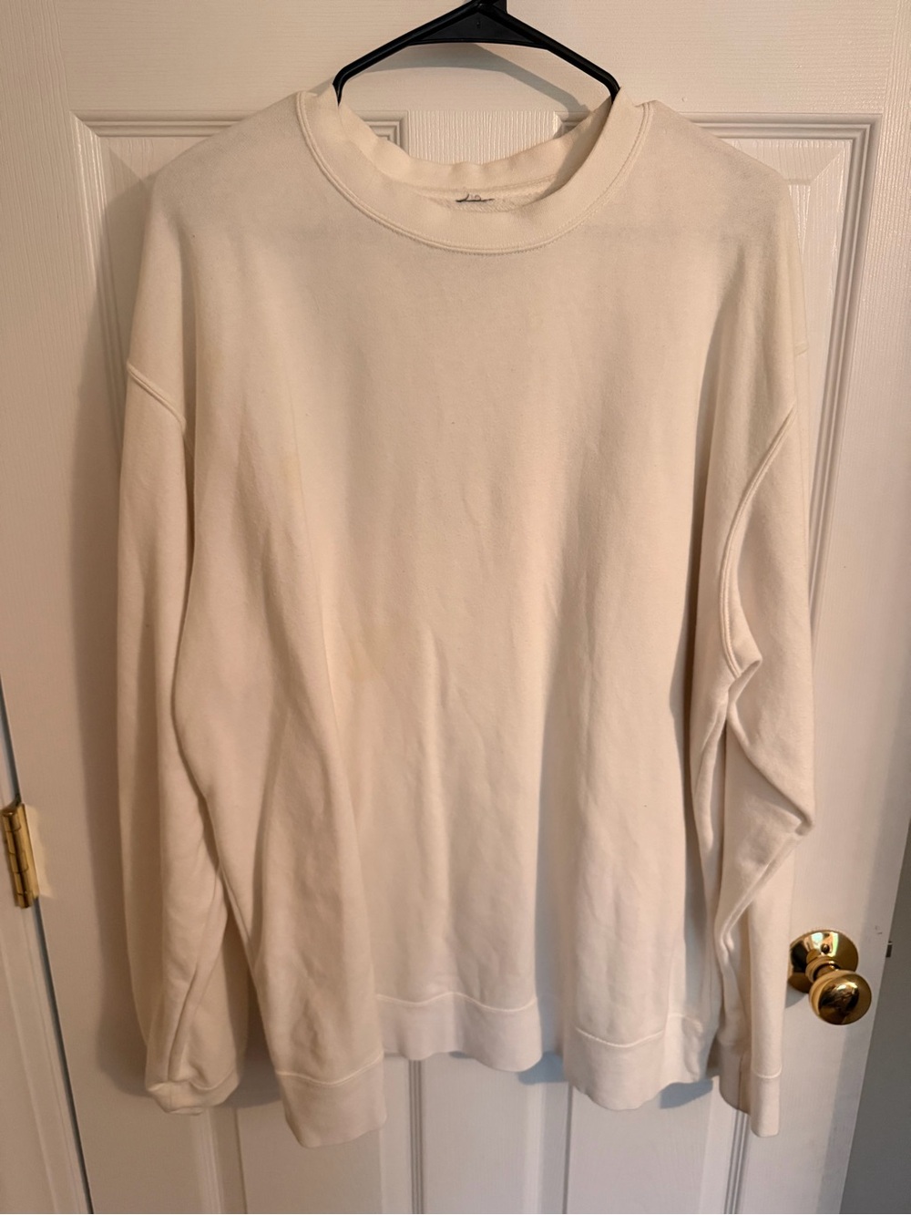 Men's Crewneck Sweater in Off-White